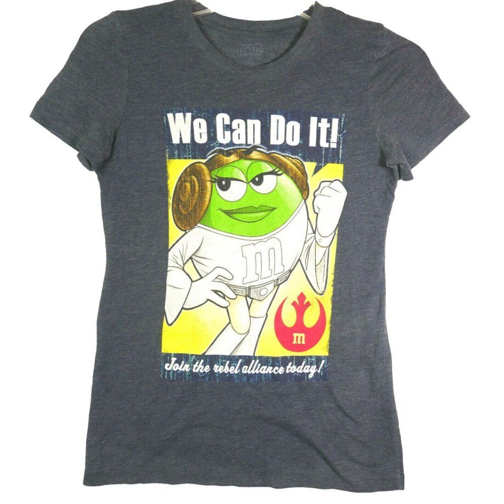 Star Wars M&M Leia Womens Size S T-shirt We Can Do It Join The Rebel All…